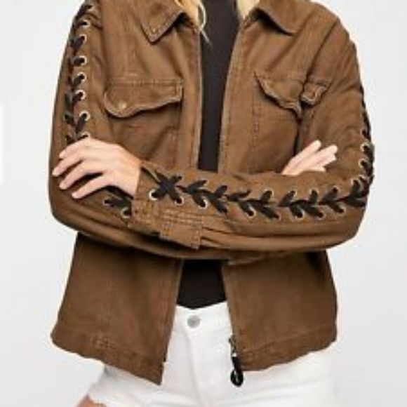 NWT Free People lace up jacket - Picture 8 of 8